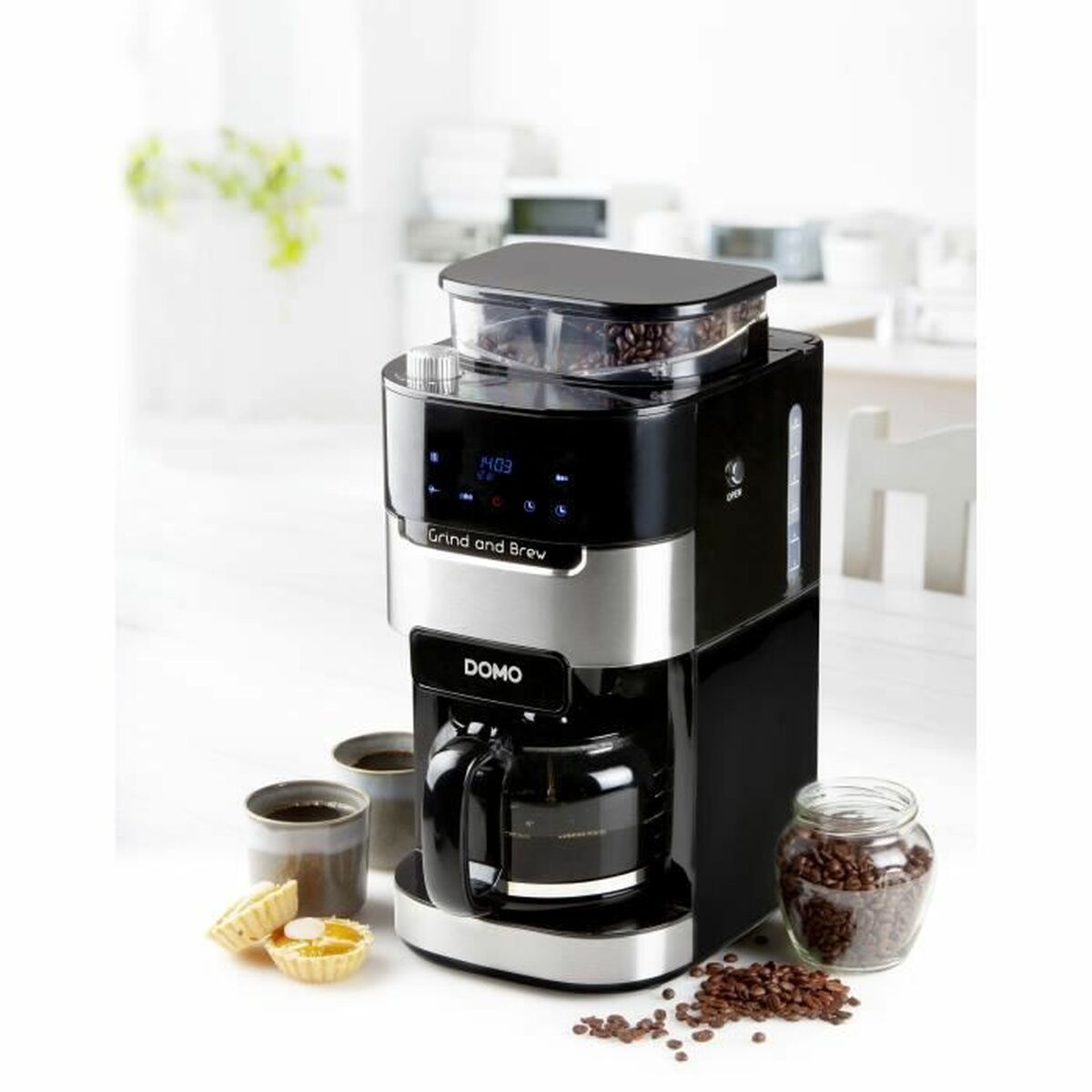 Cafetera de Goteo DOMO DO721K 1,5 L Negro