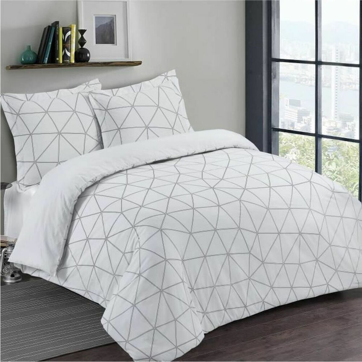 Hugo Duvet Vision Duvet Cover 13064HC3 White/Black 220 x 240 cm