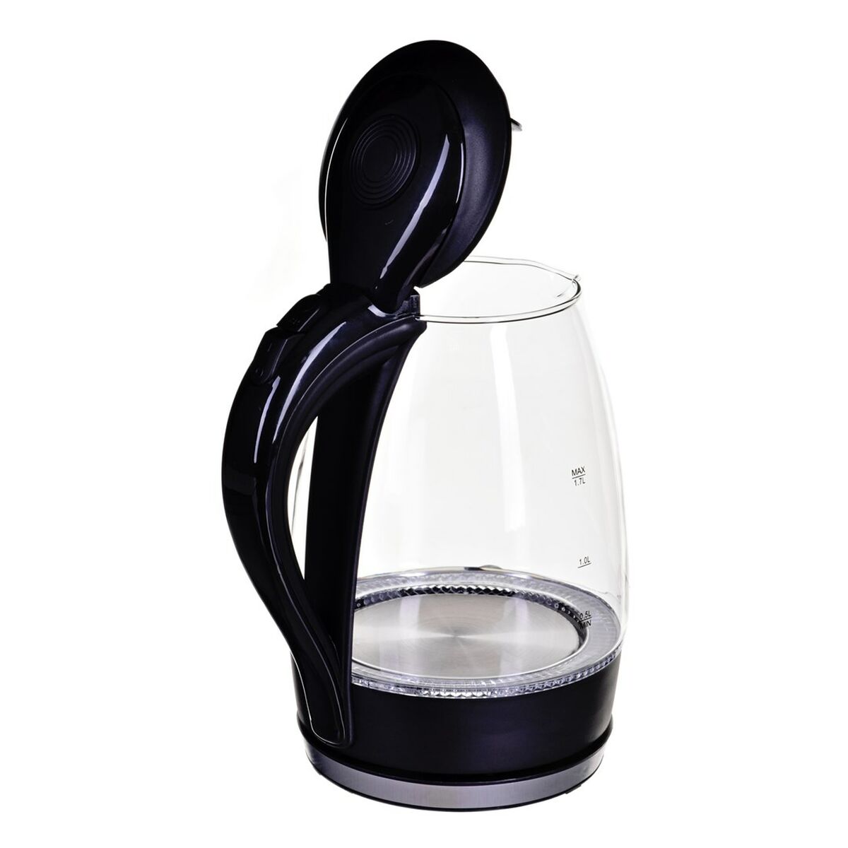 Esperanza Kettle Black Glass Plastic 2200 W 1.7 L