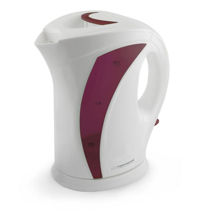 Esperanza Kettle EKK018R White Red Plastic 2200 W 1.7 L