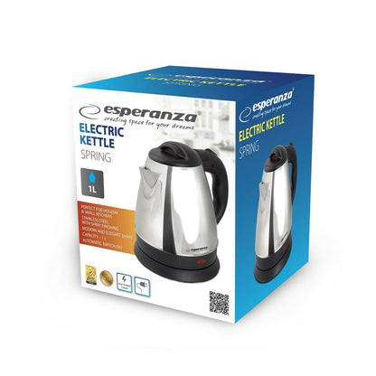 Esperanza Kettle EKK116S Silver Stainless Steel Plastic 1350 W 1 L