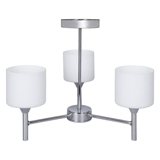 Activejet AJE-MIRA 3P Ceiling Lamp White Silver Metal 40 W