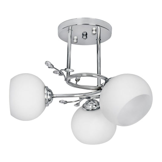 Activejet AJE-IRMA 3P Ceiling Lamp White Silver Metal 40 W 39 x 29 x 35 cm