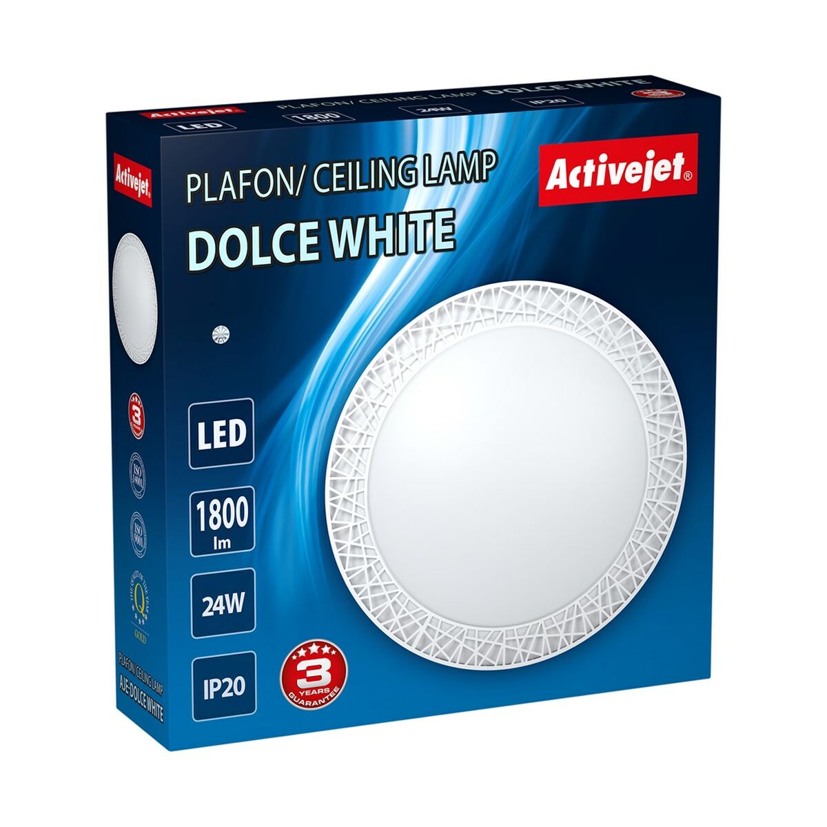 Lámpara de Techo Activejet AJE-DOLCE Blanco 80 24 W