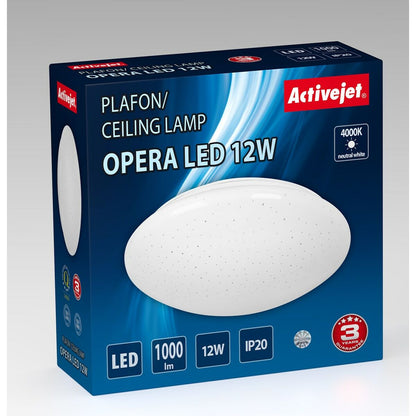 Activejet AJE-OPERA 12W Ceiling Lamp White 80 12 W