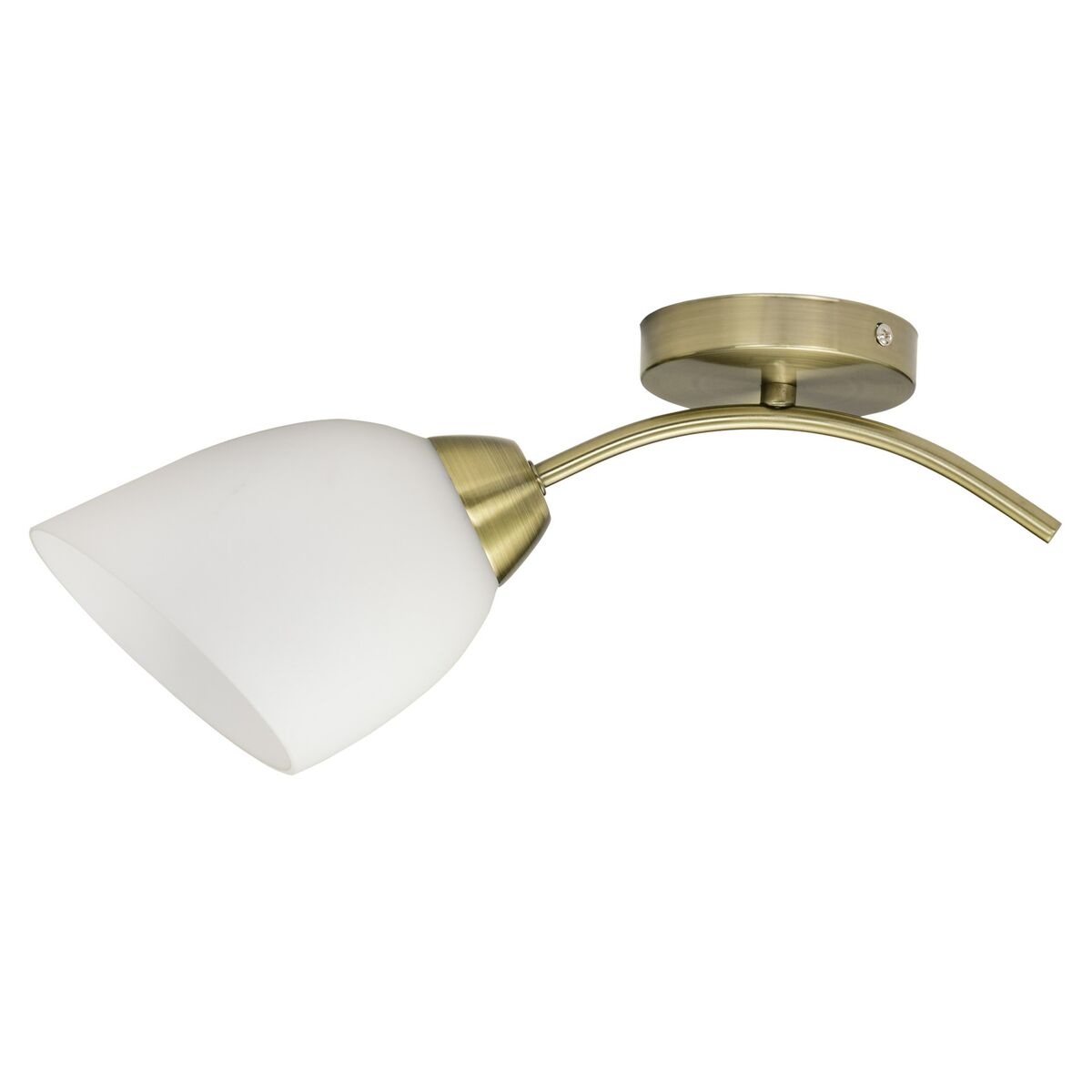 Activejet Wall Light White Gold Metal Glass 40 W 40 x 12 x 20 cm (1 Piece)