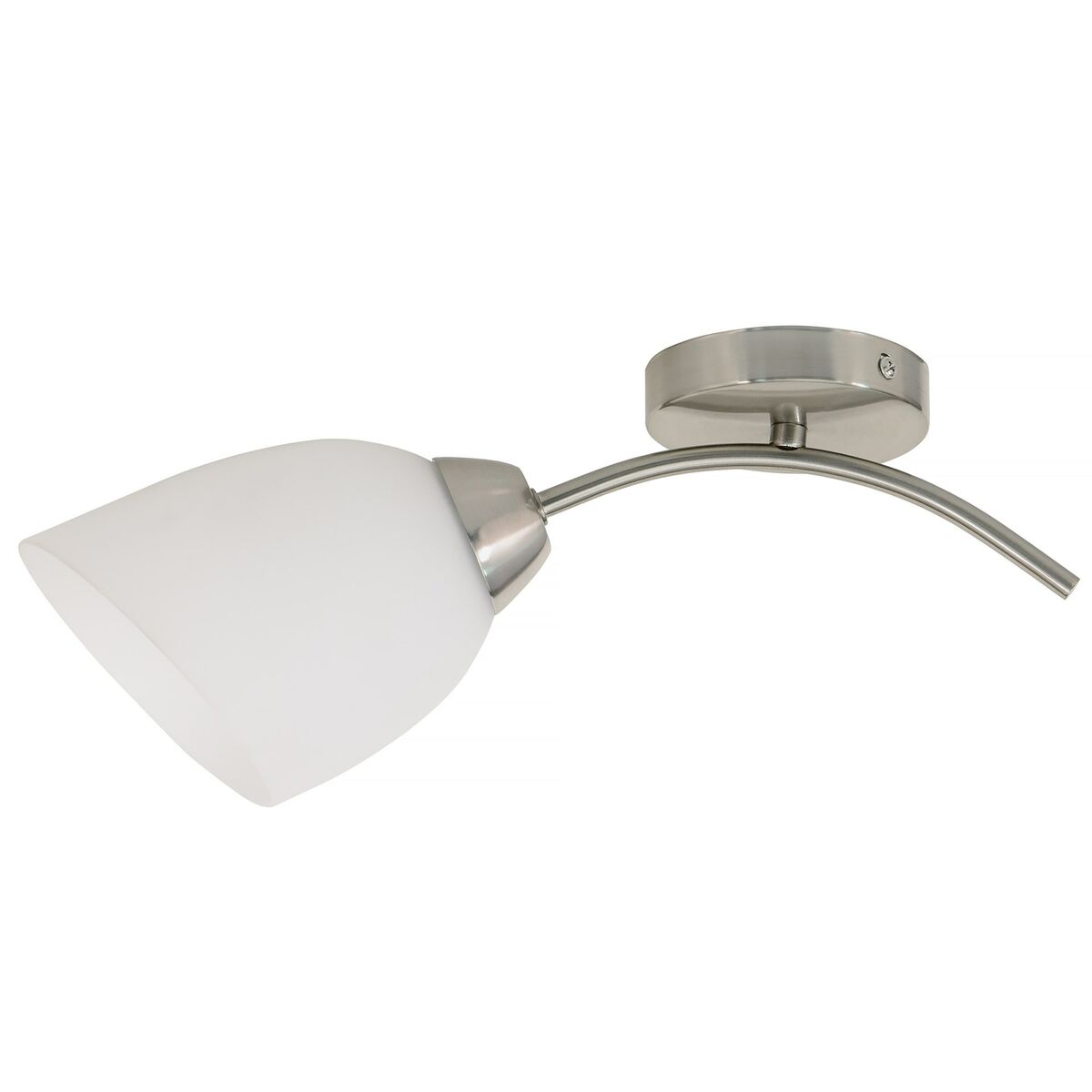 Activejet Wall Lamp White Nickel Metal Glass 40 W 40 x 12 x 20 cm (1 Piece)