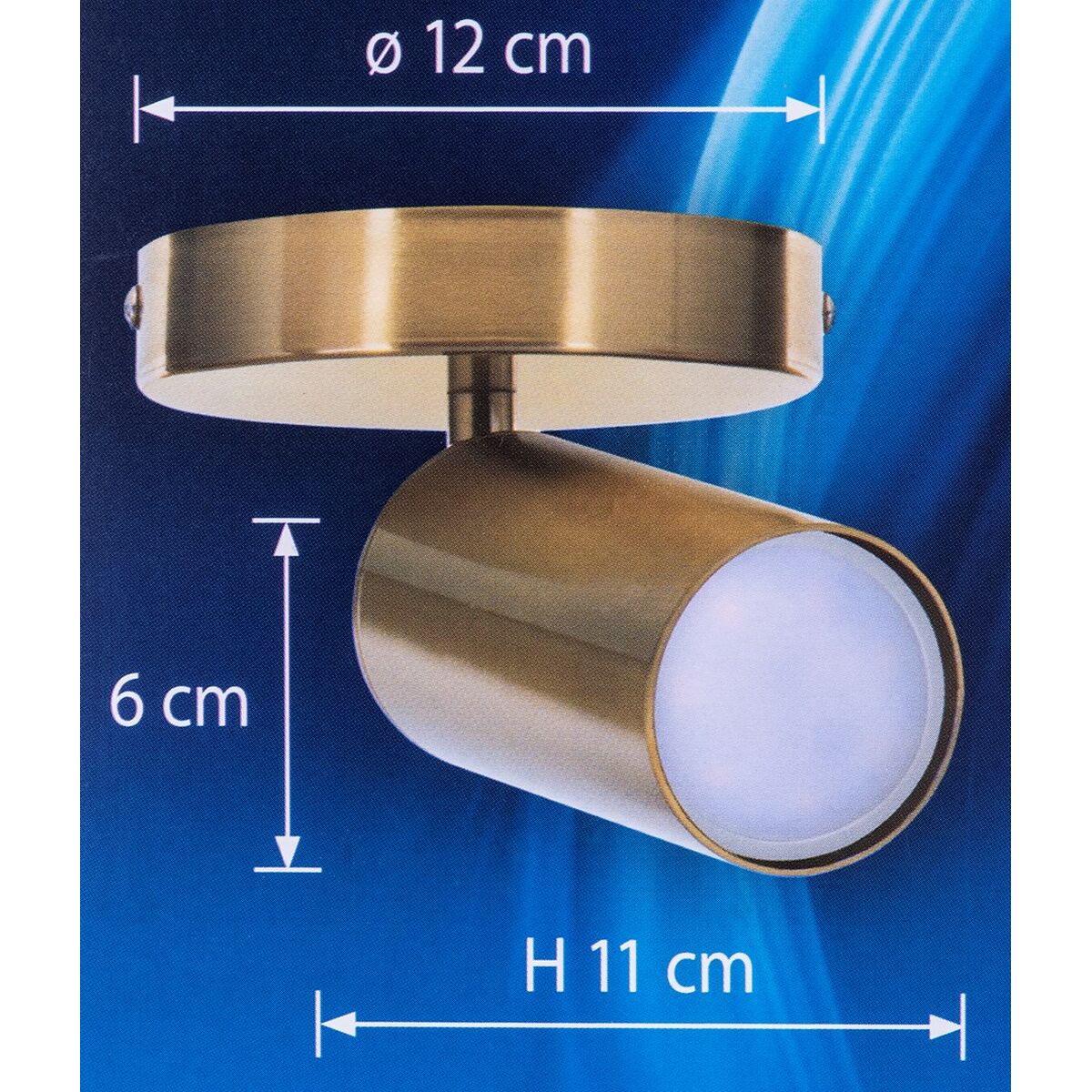 Activejet Wall Light AJE-SPECTRA 1P Gold Metal 40 W 230 V