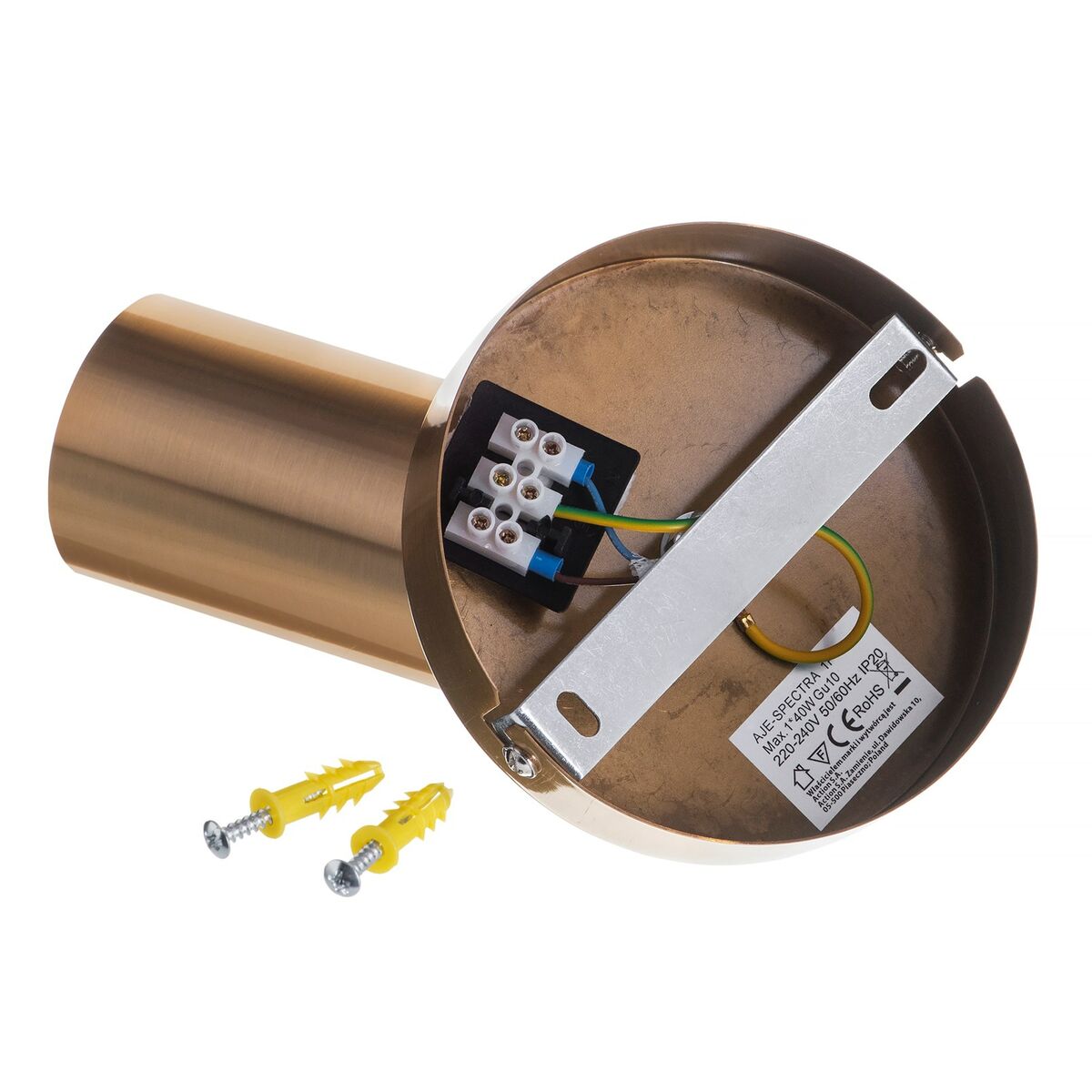 Aplique de Pared Activejet AJE-SPECTRA 1P Dorado Metal 40 W 230 V