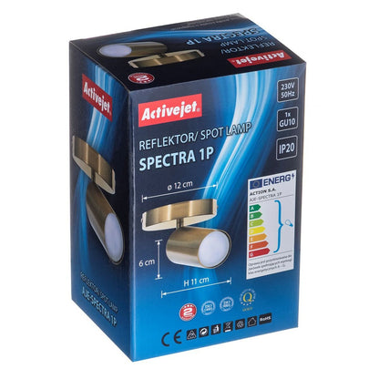 Aplique de Pared Activejet AJE-SPECTRA 1P Dorado Metal 40 W 230 V