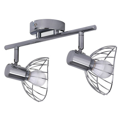 Activejet AJE-GIZEL 2P Ceiling Lamp Silver Metal 40 W