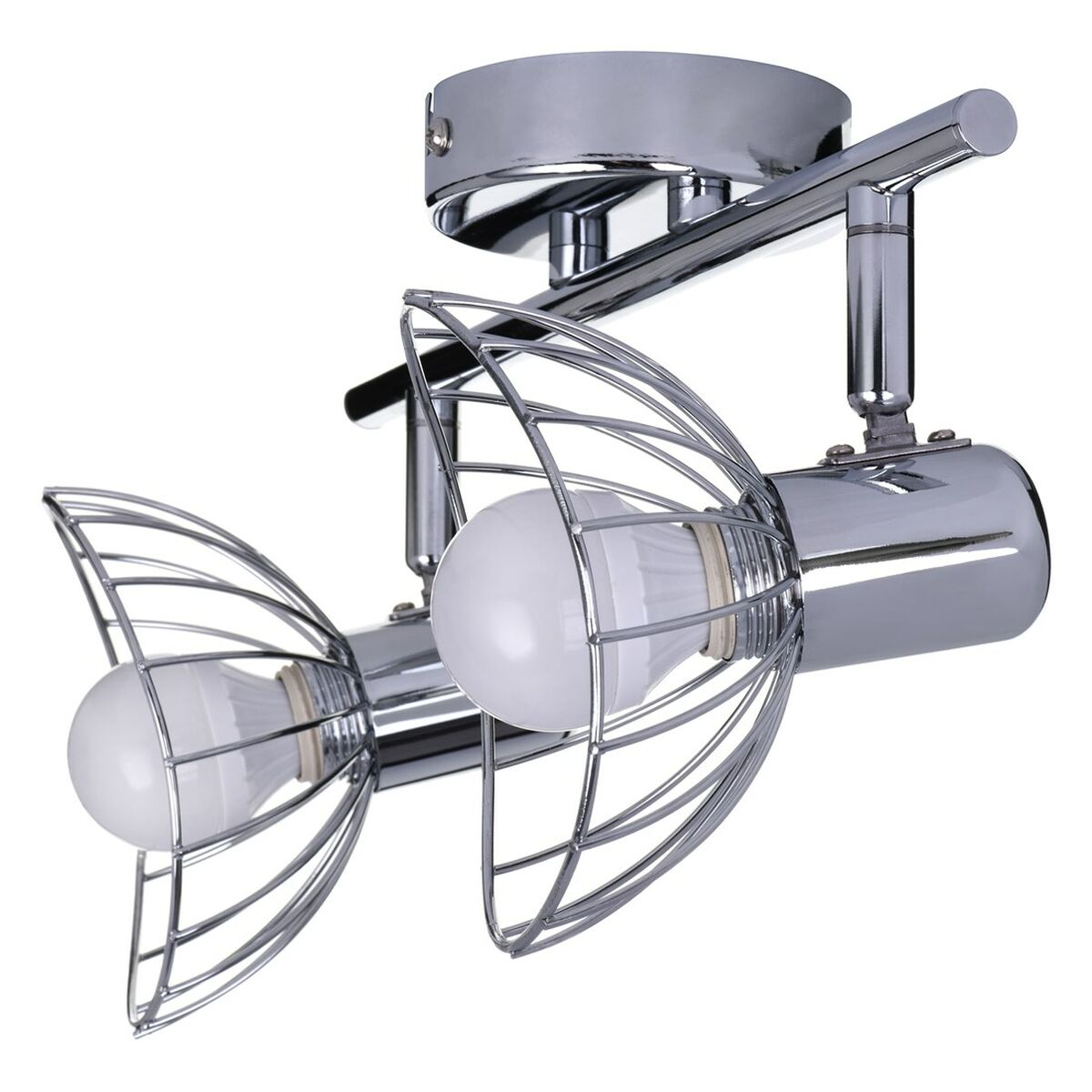 Activejet AJE-GIZEL 2P Ceiling Lamp Silver Metal 40 W