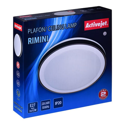 Activejet AJE-RIMINI Ceiling Lamp White Black 12 W