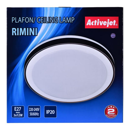 Activejet AJE-RIMINI Ceiling Lamp White Black 12 W