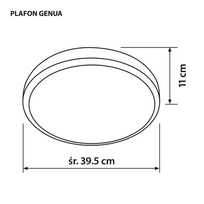 Lámpara de Techo Activejet AJE-GENUA Blanco 12 W 36 W