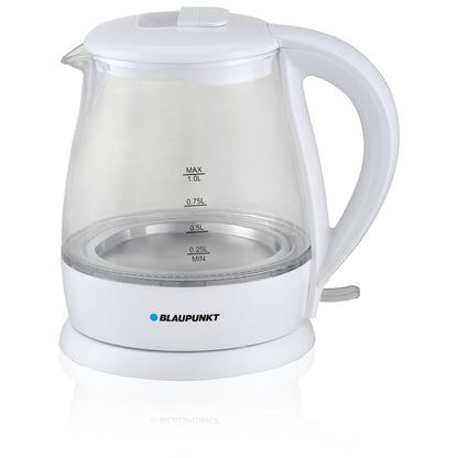 Blaupunkt EKG301 Kettle White Glass Aluminum 1630 W 1 L