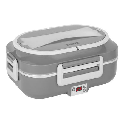 N'oveen LB640 Electric Lunch Box Dark Grey Stainless Steel 24 x 11 x 18.5 cm