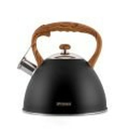 Promis TMC12 Black Wood Steel Teapot 3 L