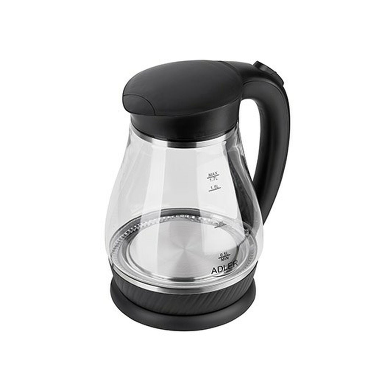 Adler AD 1274 Black Glass Kettle 2200 W 1.7 L