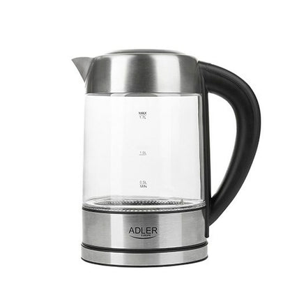 Adler AD 1247 Crystal Kettle Grey Steel Glass 2200 W 1.7 L