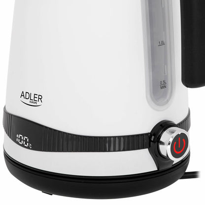 Adler White Kettle Stainless Steel 2200 W 1.7 L