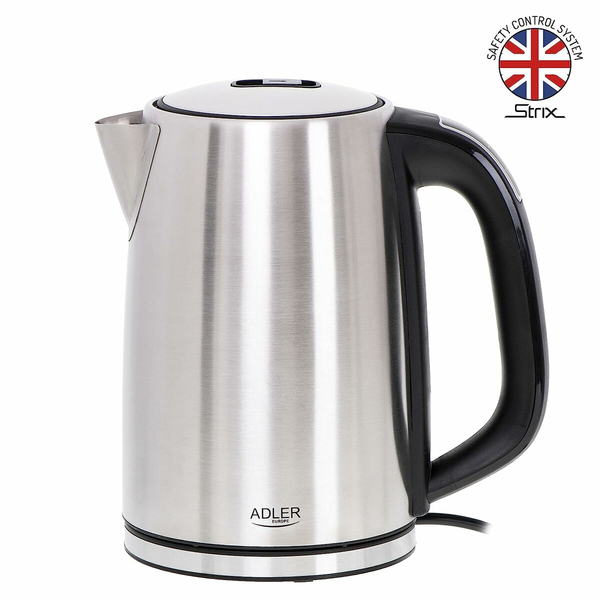 Adler AD 1340 Kettle Black Silver Steel 2200 W 1.7 L