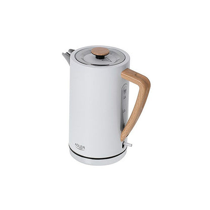 Adler AD 1347w Kettle White Wood 2200 W 1850 W 1.7 L