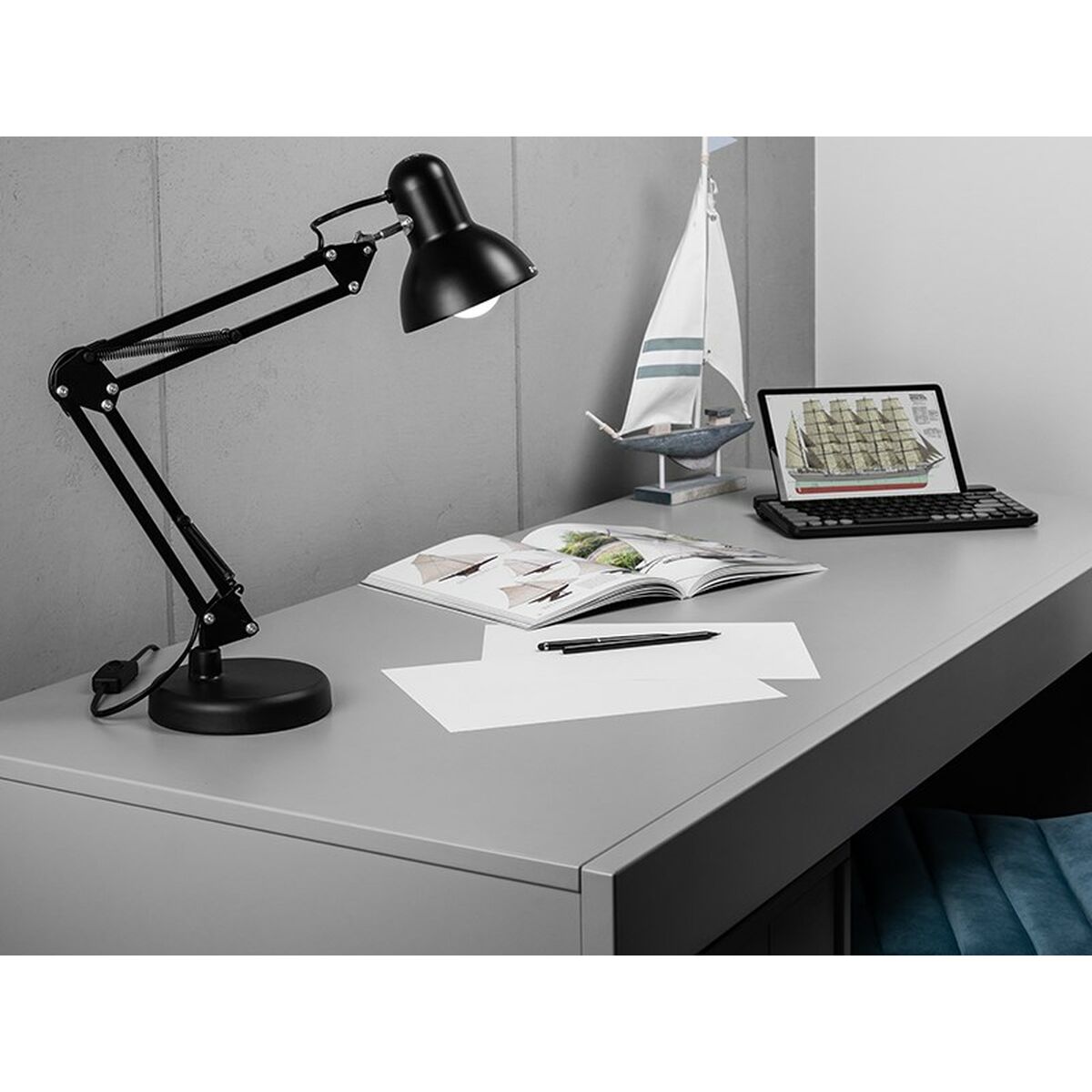 Lámpara de escritorio Tracer TRAOSW47244 Negro Acero 40 W 15 x 45 x 12 cm