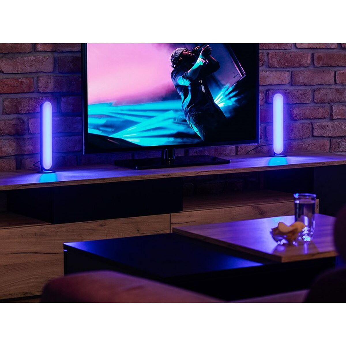 Lámpara de escritorio Tracer RGB Ambience - Smart Flow Negro Multicolor