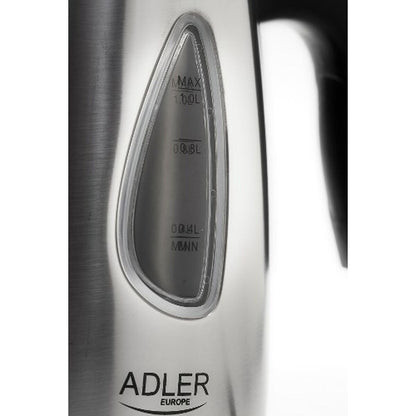 Hervidor Adler AD 1203 Plateado Acero Inoxidable 1630 W 1 L