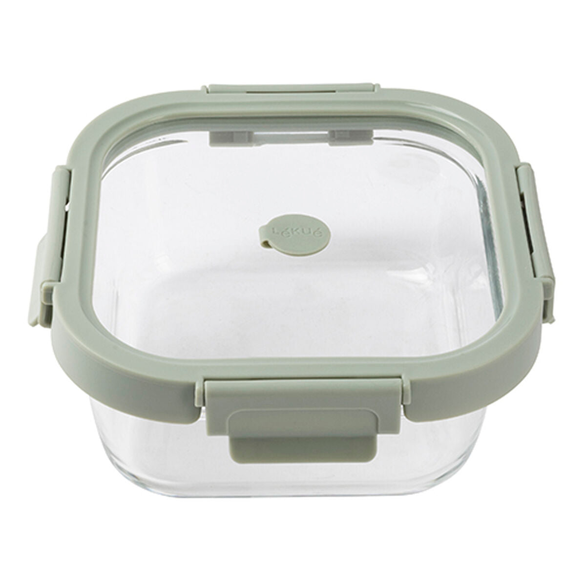 Lékué Hermetic Lunch Box Square Borosilicate Glass 800 ml