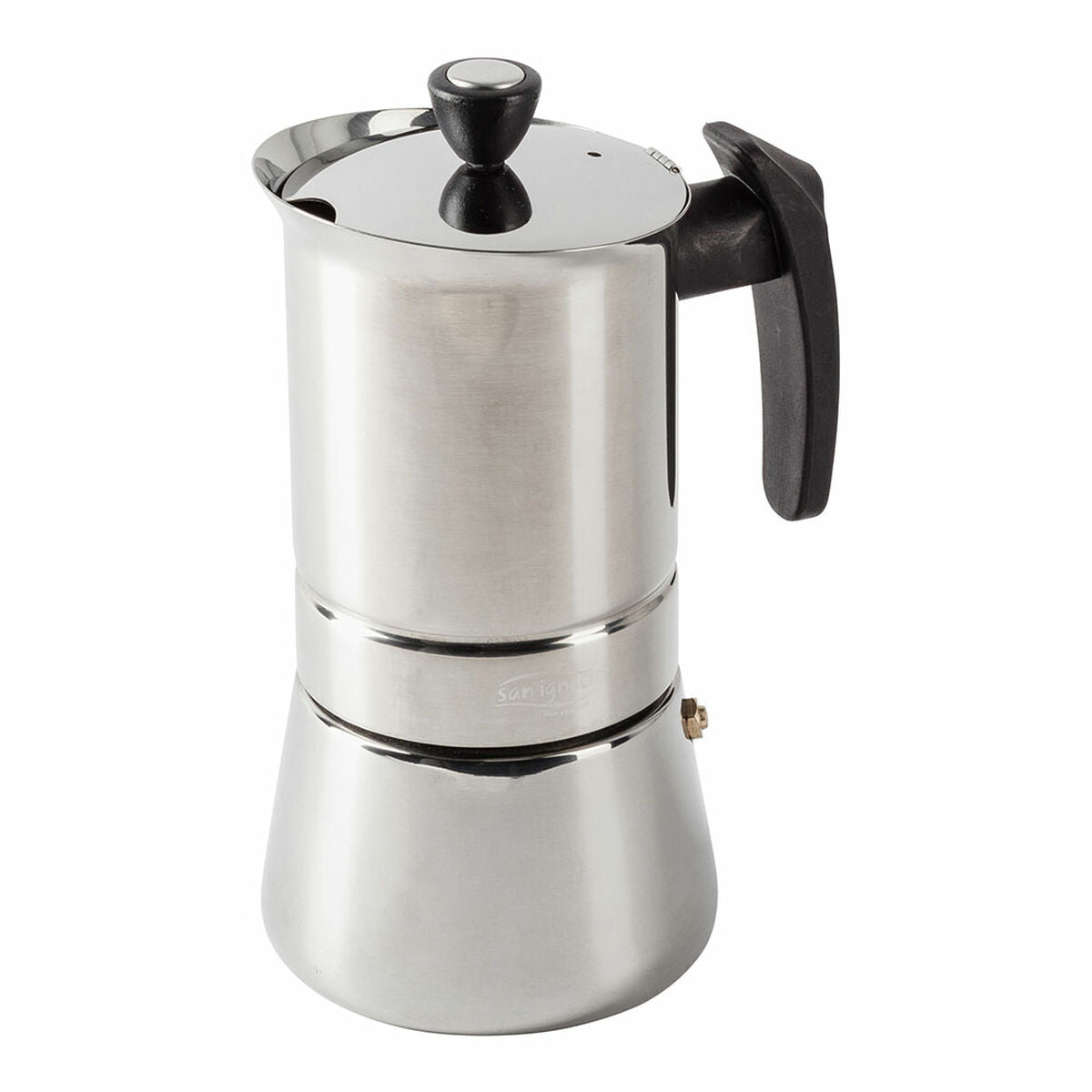 San Ignacio Moods SG-3593 Italian Coffee Maker Stainless Steel 4 Cups