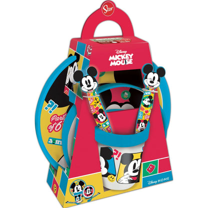 Set de Menaje Infantil Mickey Mouse CZ11306 Plástico (5 Piezas)