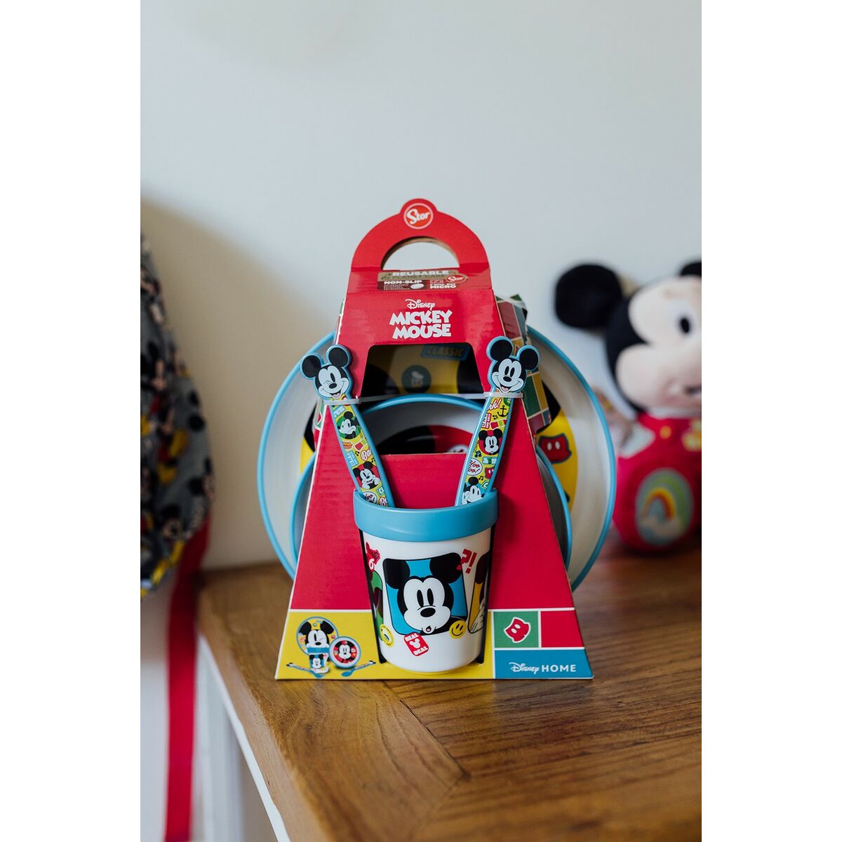 Set de Menaje Infantil Mickey Mouse CZ11306 Plástico (5 Piezas)