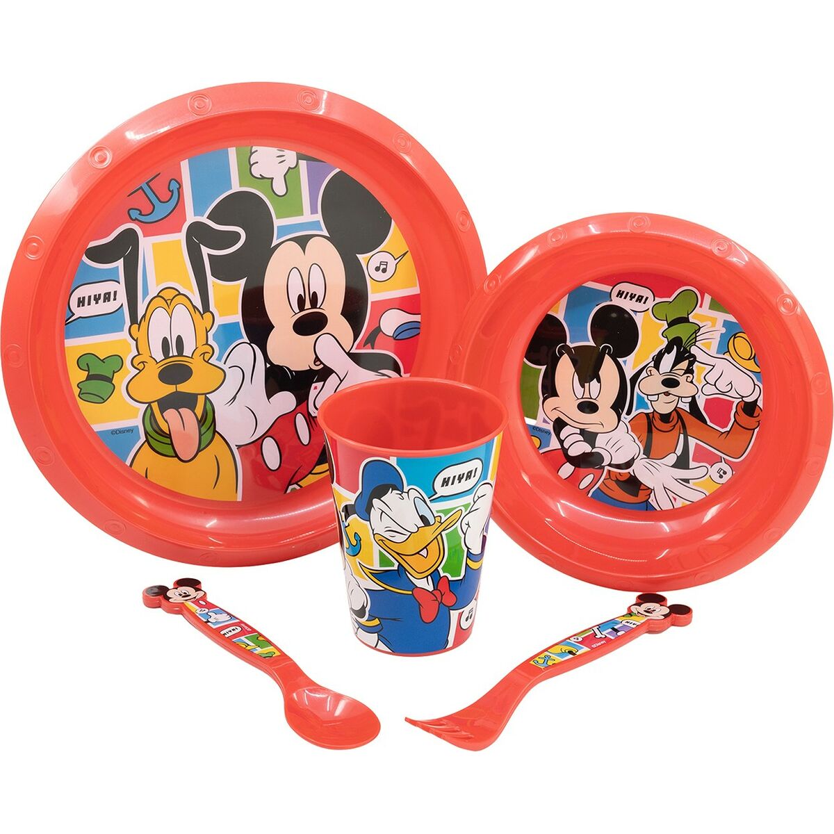 Set de Menaje Infantil Mickey Mouse CZ11311 (5 Piezas)