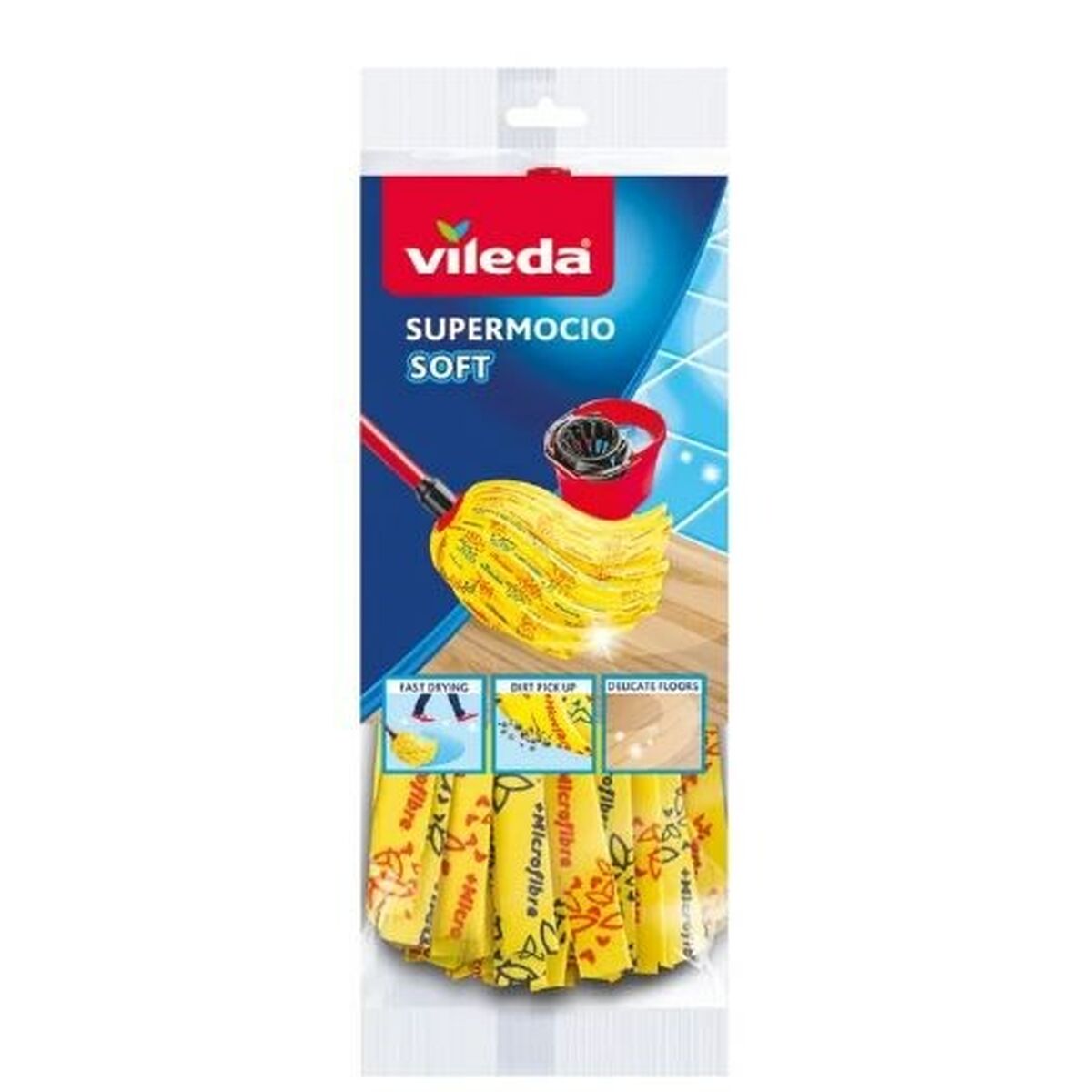 Vileda SuperMocio Soft Mop Replacement for Scrubbing (1 unit)