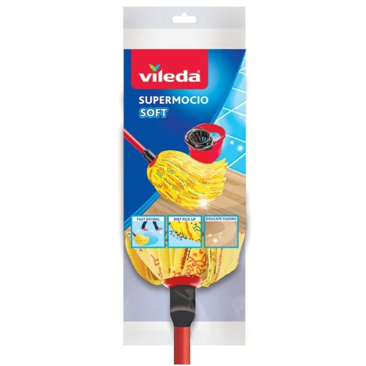 Recambio de Mopa Para Fregar Vileda SuperMocio Soft Fregona (1 unidad)