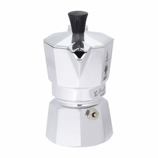 Cafetera Italiana Bialetti Moka Express Plateado Aluminio Metal 60 ml 1 Taza