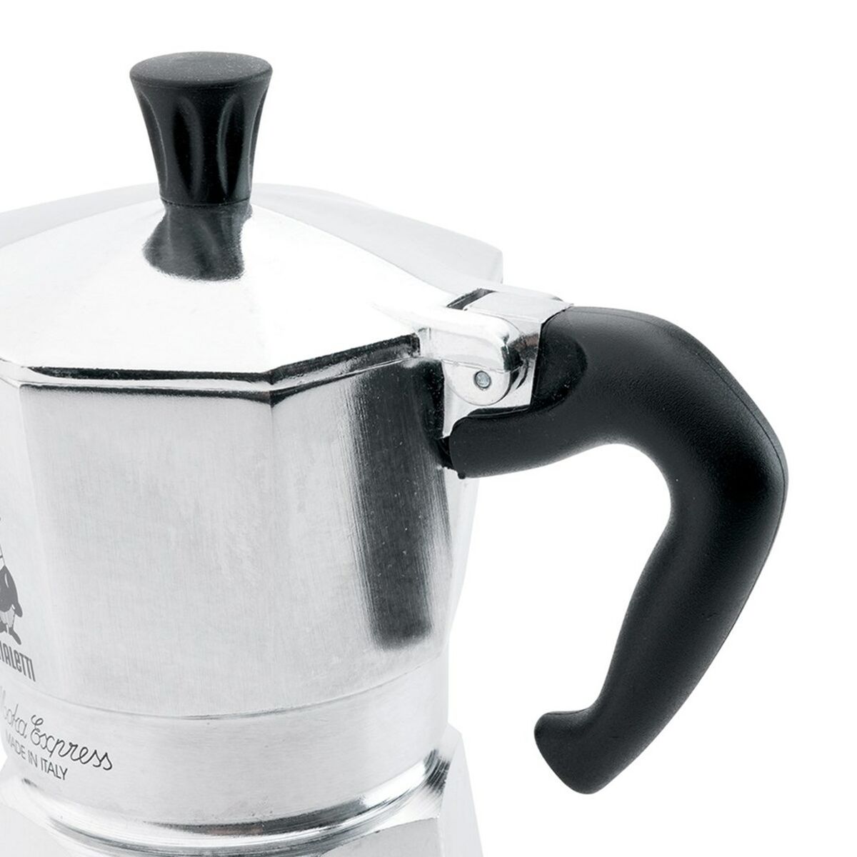 Bialetti Moka Express Italian Coffee Maker Silver Aluminum Metal 60 ml 1 Cup