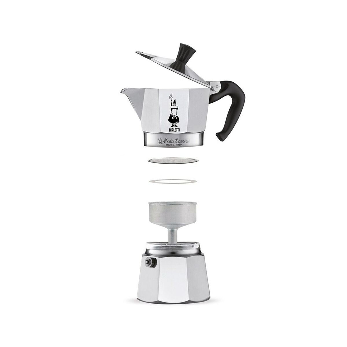 Cafetera Italiana Bialetti Moka Express Aluminio 6 Tazas