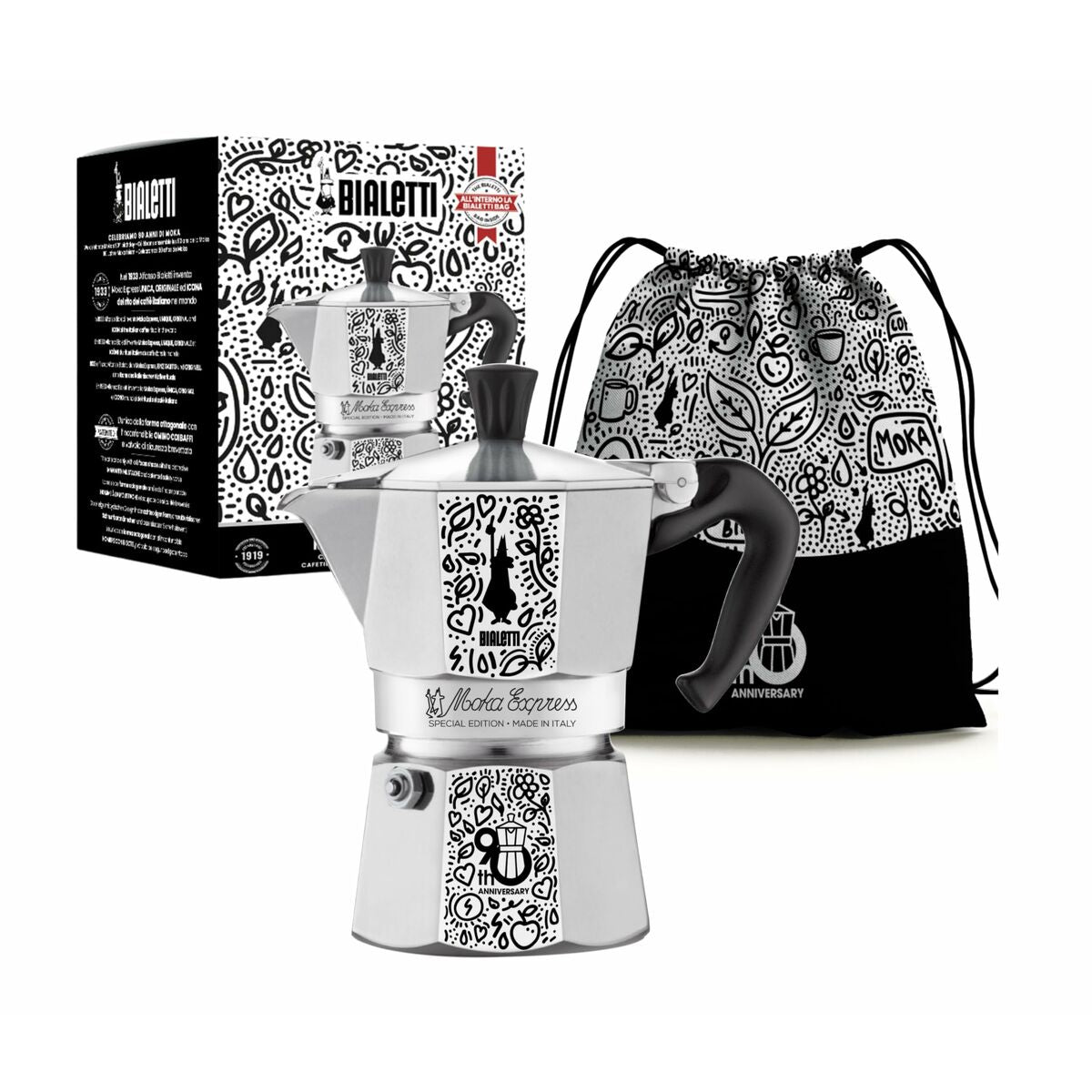 Bialetti Moka Express Aluminum Italian Coffee Maker