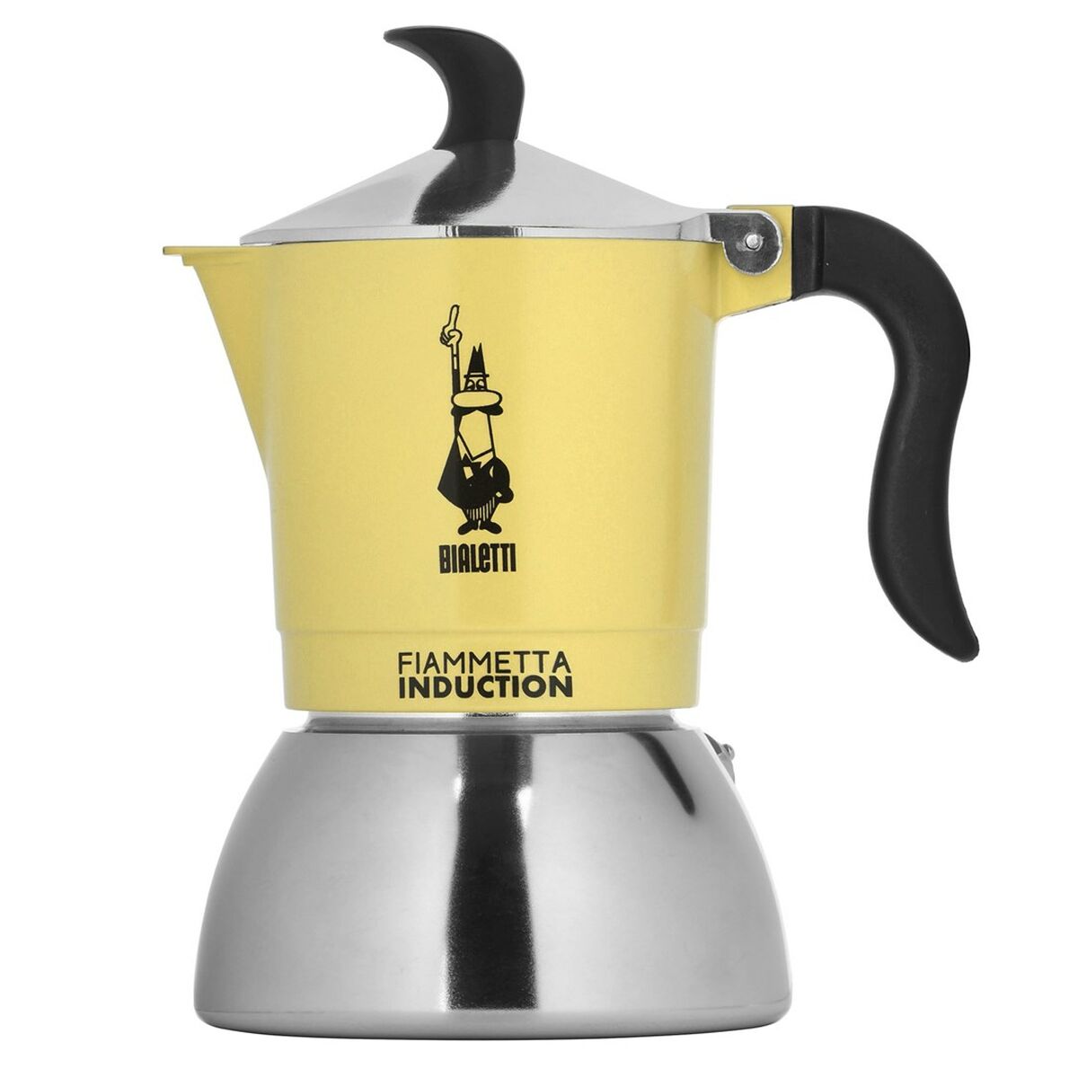 Cafetera Italiana Bialetti 29591 Negro Acero Inoxidable Aluminio 150 ml 2 Tazas