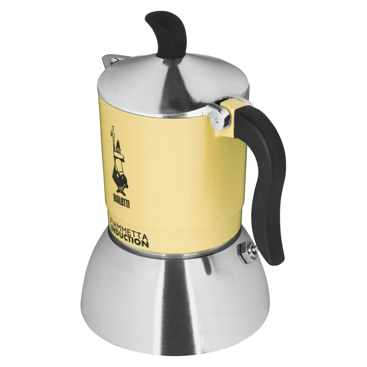 Cafetera Italiana Bialetti 29591 Negro Acero Inoxidable Aluminio 150 ml 2 Tazas