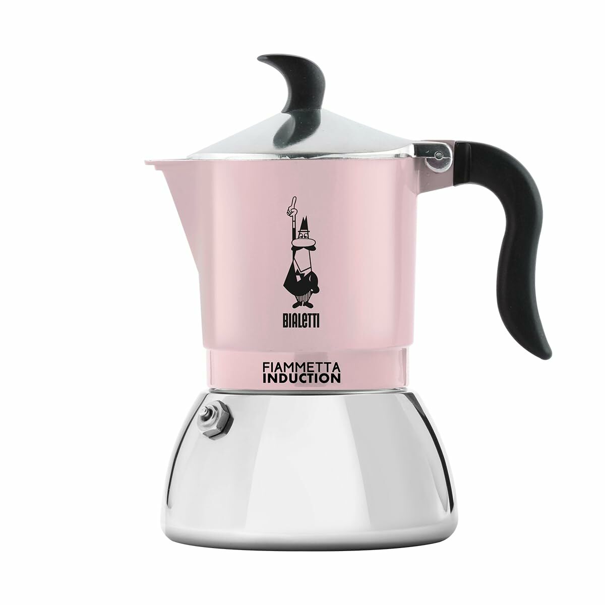 Cafetera Italiana Bialetti 29589 Acero Inoxidable Aluminio 2 Tazas Rosa