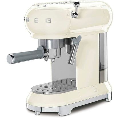 Cafetera Express de Brazo Smeg ECF02CREU Crema 1,1 L