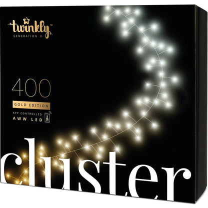 Guirnalda de Luces LED Twinkly CLUSTER Navidad Negro 6 m