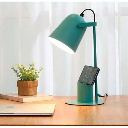 iTotal COLORFUL Desk Lamp Turquoise Green Metal 35 cm