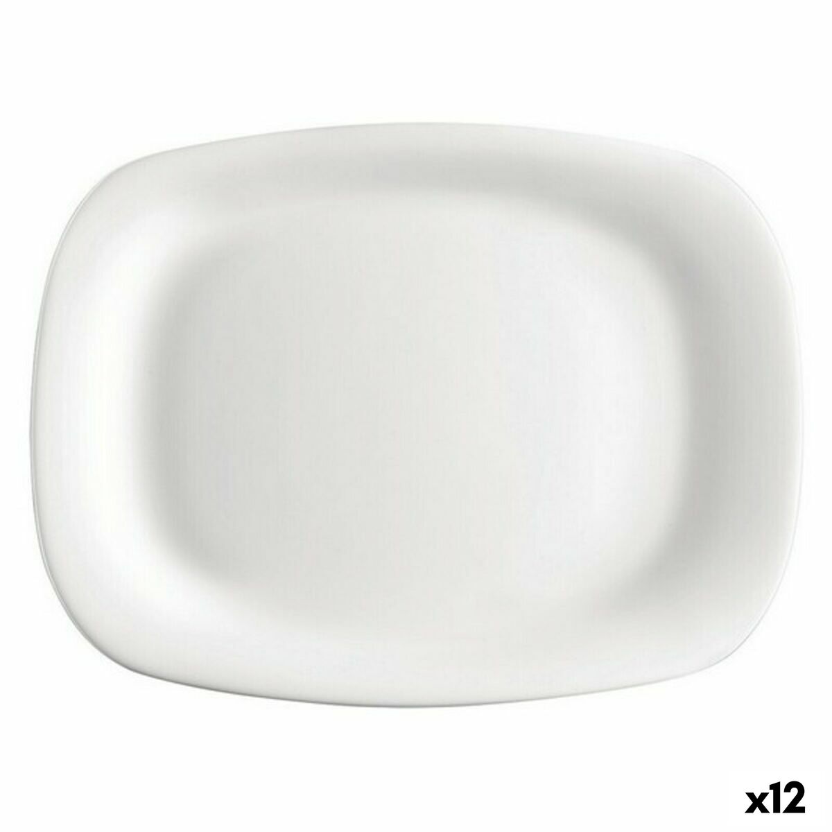 Bormioli Parma Rectangular Flat Plate (12 Units) (24 x 34 cm)