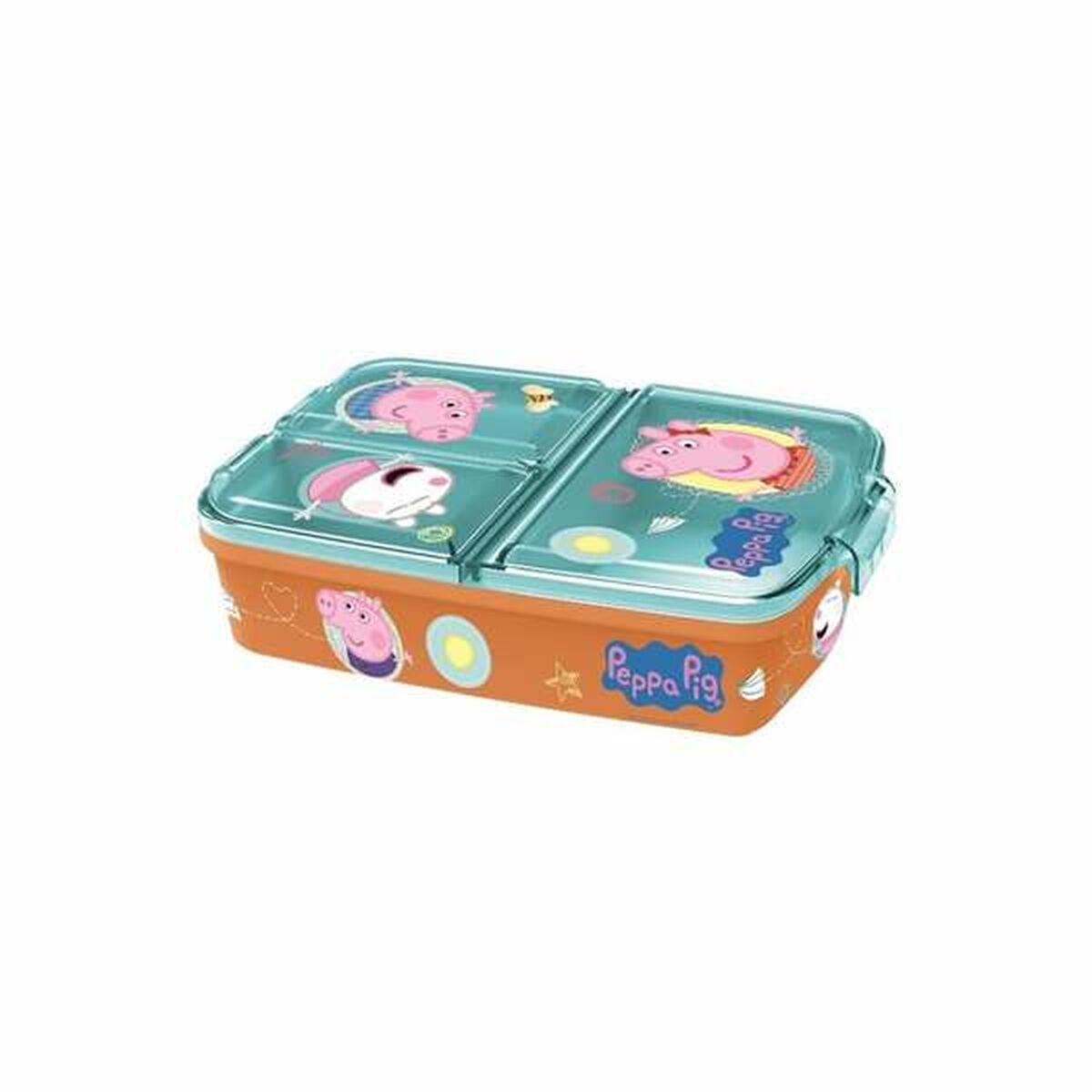 Peppa Pig Compartment Lunch Box Polypropylene 19.5 x 16.5 x 6.7 cm 17 x 14 x 7 cm