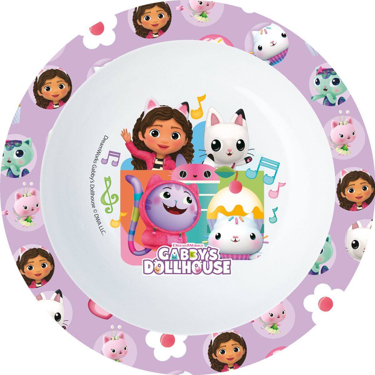 Gabby's Dollhouse Party Children's Dinnerware Set (5 Pieces)